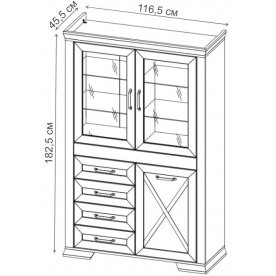 Витрина Марсель REG2W1D4S