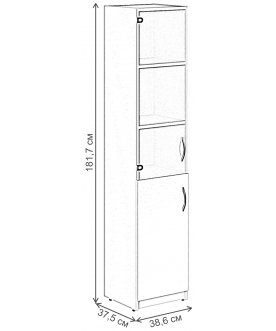 Витрина Simple SR-5U.2L