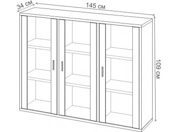 Витрина СУ ш3в1+3ФС БЕ