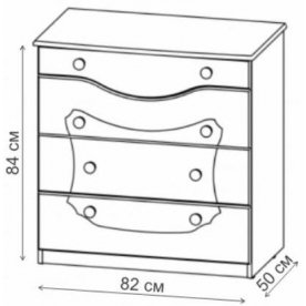 Комод Орхидея СП-002-15 черешня