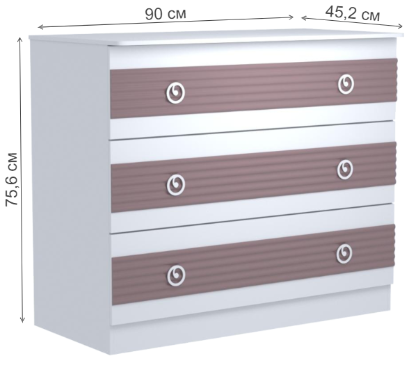 Комод Саманта СМ2а дуб седан