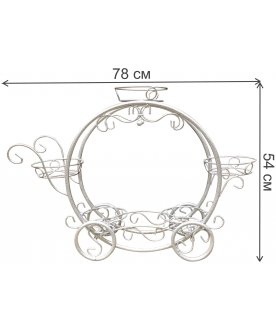 Цветочница Карета мини