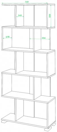 Cтеллаж СЛ-5 Ш шамони
