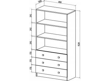 Стеллаж Бостон-4