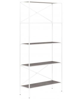 Стеллаж Дуап 80 белый / антрацит