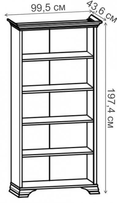 Стеллаж Kentaki S320-REG/90 белый