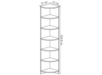Стеллаж угловой Инна 607
