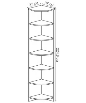 Стеллаж угловой Инна 607