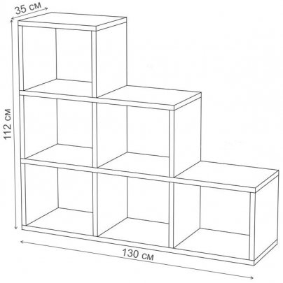 Стеллаж Беатрия КК карамель / карамель