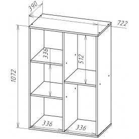 Стеллаж СТ102