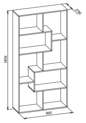Стеллаж СТ-4 белый