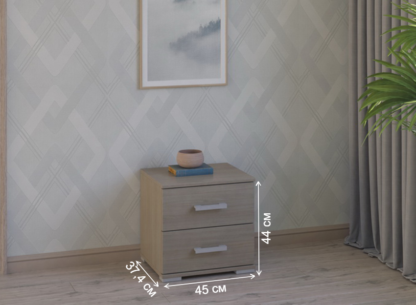 Тумба Вента-82 ясень светлый