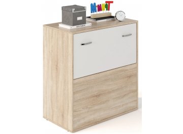 Тумба Банга-4 дуб сонома / белый