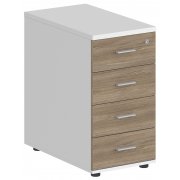 белый / дуб темный