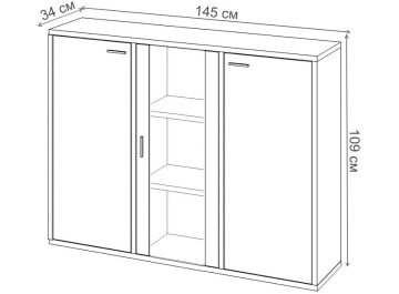 Тумба Оревро ш3в1+2ФГ+1ФС