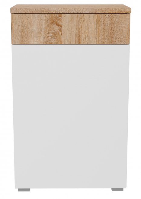 Тумба Куба 1730.М1 белый / дуб сонома