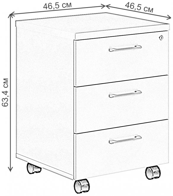 Тумба Xten XMC-3D.1A белый