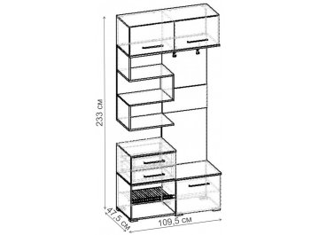 Готовая прихожая Дебют-01.01 ПР.060.01
