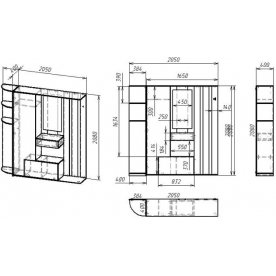 Готовая прихожая Мебелайн-11