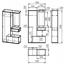 Готовая прихожая Мебелайн-1