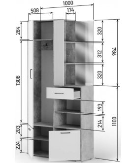 Готовая прихожая Вейт 3