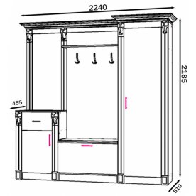 Готовая прихожая Визит-4
