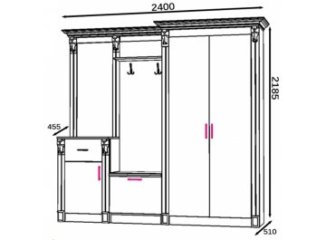 Готовая прихожая Визит