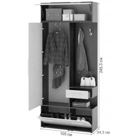Готовая прихожая ВШ-6+ШН-6