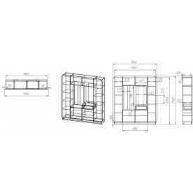 Прихожая Мебелеф 4