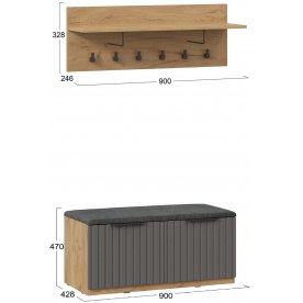 Готовая прихожая Хилтон №11