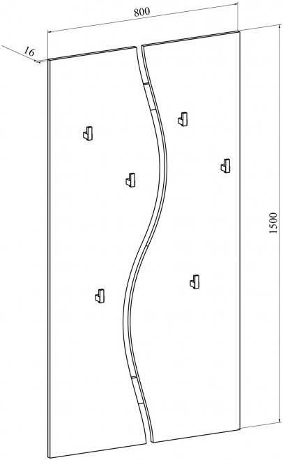Модульная прихожая Агата северное дерево светлое комплектация 5 (К)