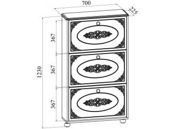 Модульная прихожая Ассоль АС-055