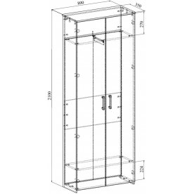 Модульная прихожая Агата комплектация 4