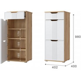 Модульная прихожая Эмилия комплектация 1