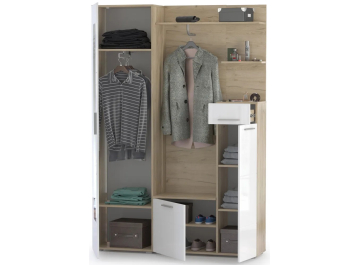 Модульная прихожая Лайн K 002 PW комплектация 1