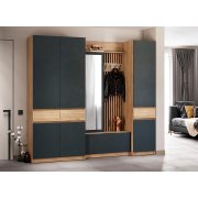 дуб крафт золотой / серый графит