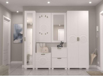 Модульная прихожая Монблан комплектация 3