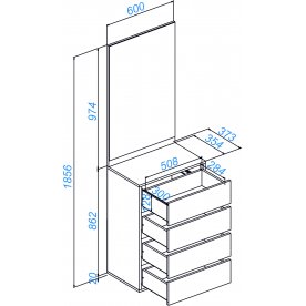 Модульная прихожая Роут комплектация 8