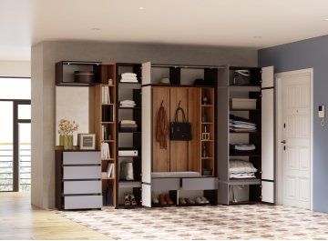 Модульная прихожая Роут комплектация 1