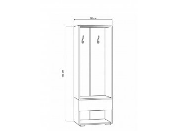 Модульная прихожая Роут комплектация 8