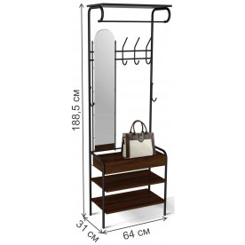 Вешалка M-3026 черный / венге