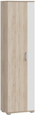 Шкаф однодверный Эрика дуб сонома / белый