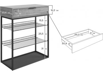Обувница Краш