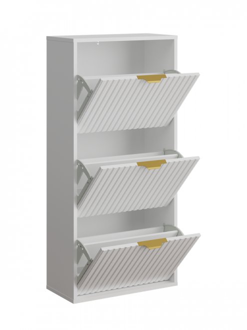 Обувница ridberg lugano 3Я белый / золото