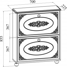 Обувница Ассоль АС-45