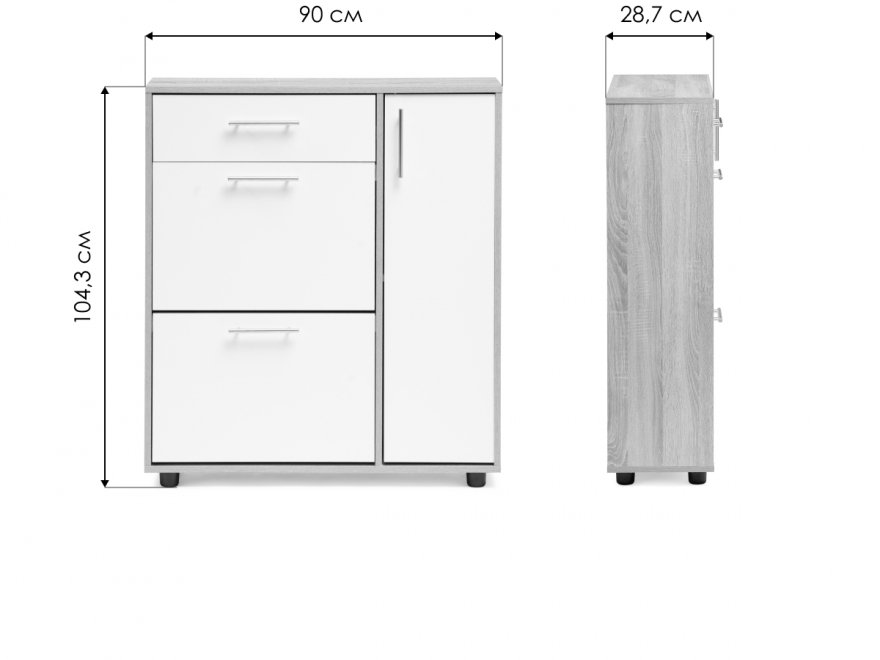 Обувница ТП-4 дуб сонома