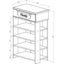 Обувница ДримСтар ДС-21 600