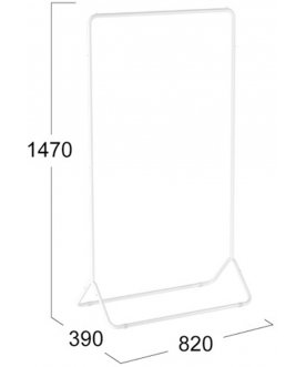 Напольная вешалка Радуга 3 белый