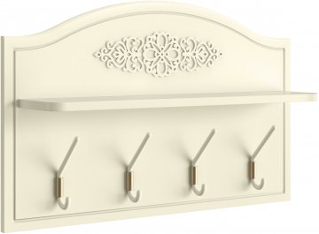 Вешалка настенная Ассоль АС-72 белое дерево