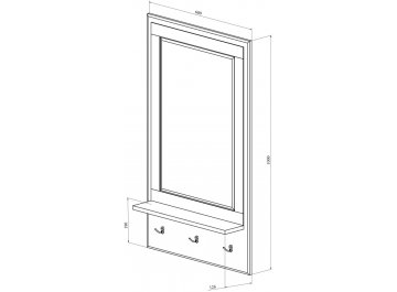 Настенная вешалка Дримстар-004 комплектация 1